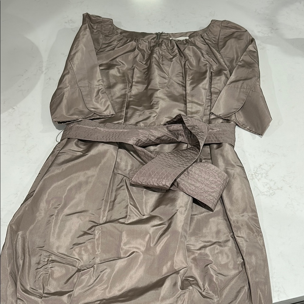 J. Crew Shimmering Beige Dress